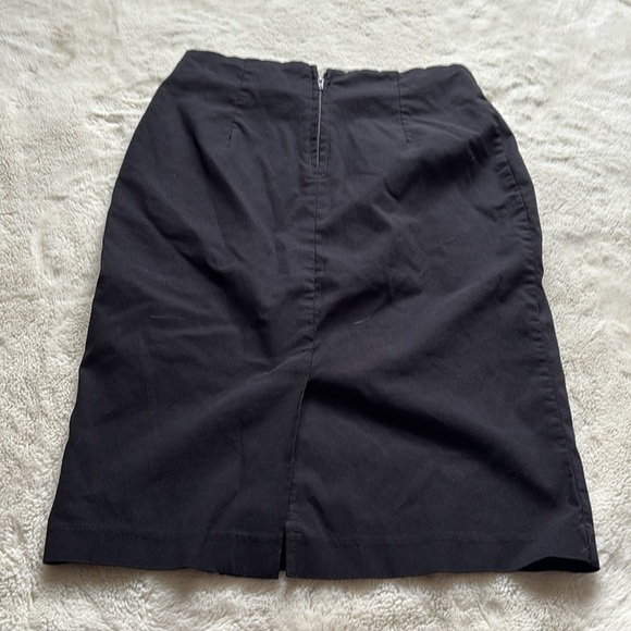 Suzy Sheer Black Sailor Button High Waisted Pencil Skirt Small - Picture 4 of 6
